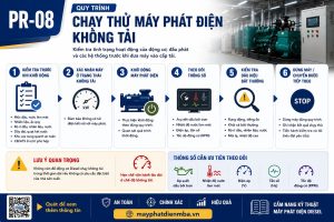 Quy trình chạy thử máy phát điện không tải