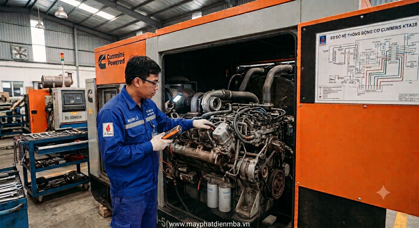 Quy trình dừng máy phát điện diesel đúng cách