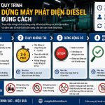Quy trình dừng máy phát điện Diesel đúng cách