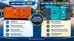 So sánh máy phát điện mới và máy phát điện đã qua sử dụng